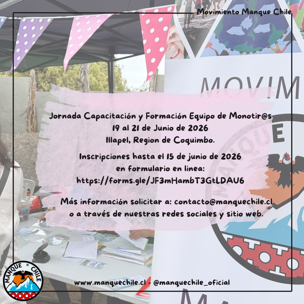 Jornada Nacional de Capacitación y Formación Equipo de Monitor@s Manque Chile 2026