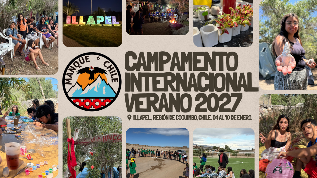 Inscribete y Participa en el Campamento Internacional Verano 2027 – Manque Chile. International Summer Camp 2027 – Manque Chile.